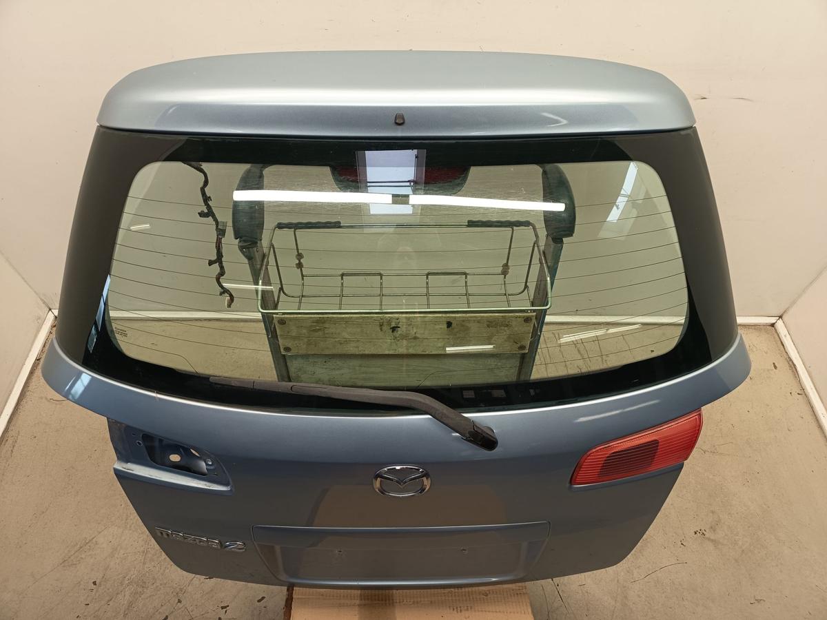 Mazda 2 original Heckklappe mit Scheibe Rohbau 27P Arktikblau Bj 2004