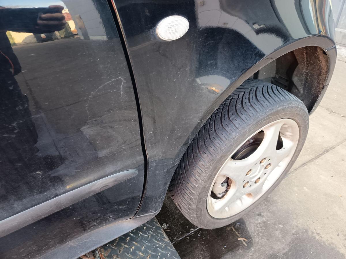 Mercedes A-Kl. W168 original Kotfl&uuml;gel rechts Seitenteil 696 Nachtschwarz Bj 1999