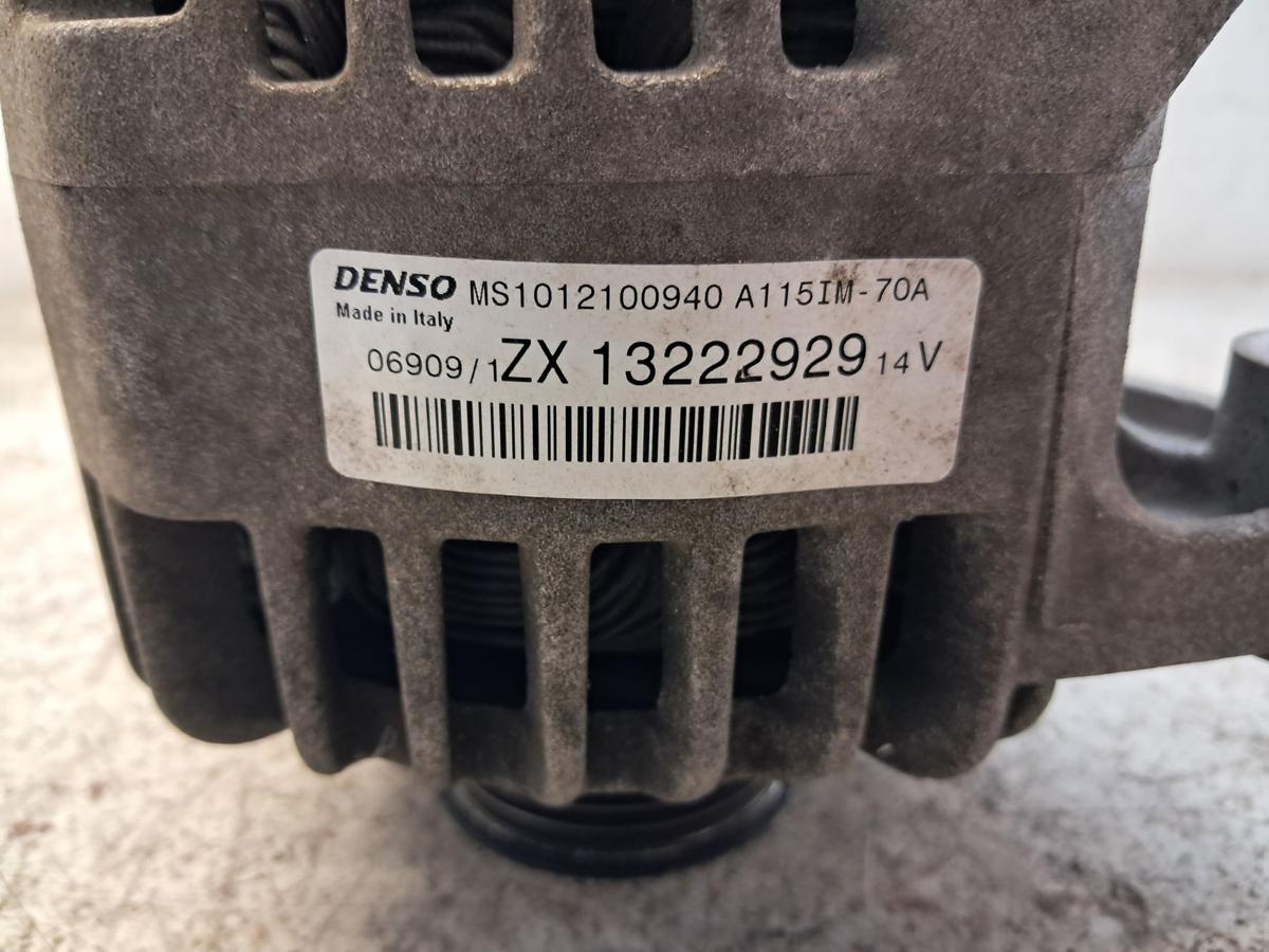 Opel Meriva A original Lichtmaschine Generator 70A 13222929 Denso BJ2009