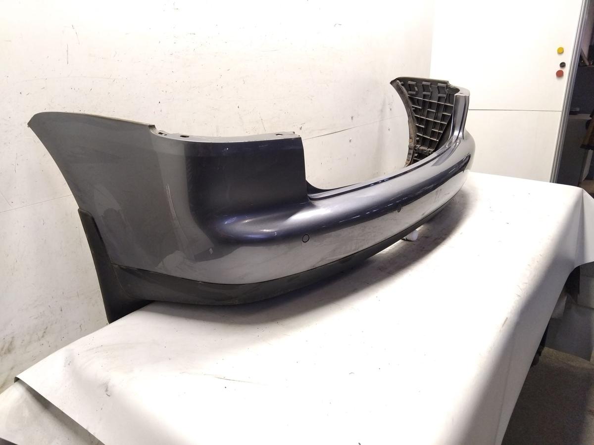 VW Touran 1T original Sto&szlig;stange Stossf&auml;nger hinten mit PDC BJ2006 LD7X platinumgrey