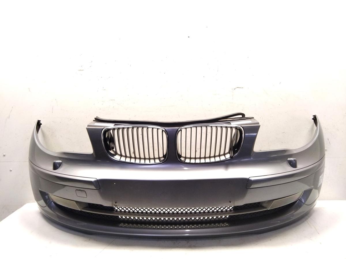 BMW 1er E81 E87 original Stoßstange Stoßfänger vorn SRA LCI BJ2009 A52 spacegraumetallic