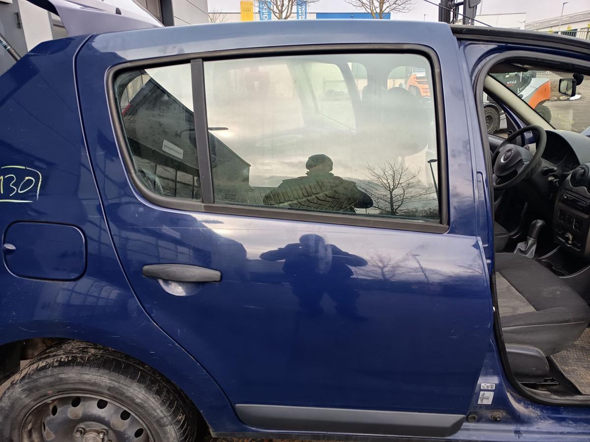 Dacia Sandero 1 original T&uuml;r hinten rechts Fond 61H Blue marine Bj 2009