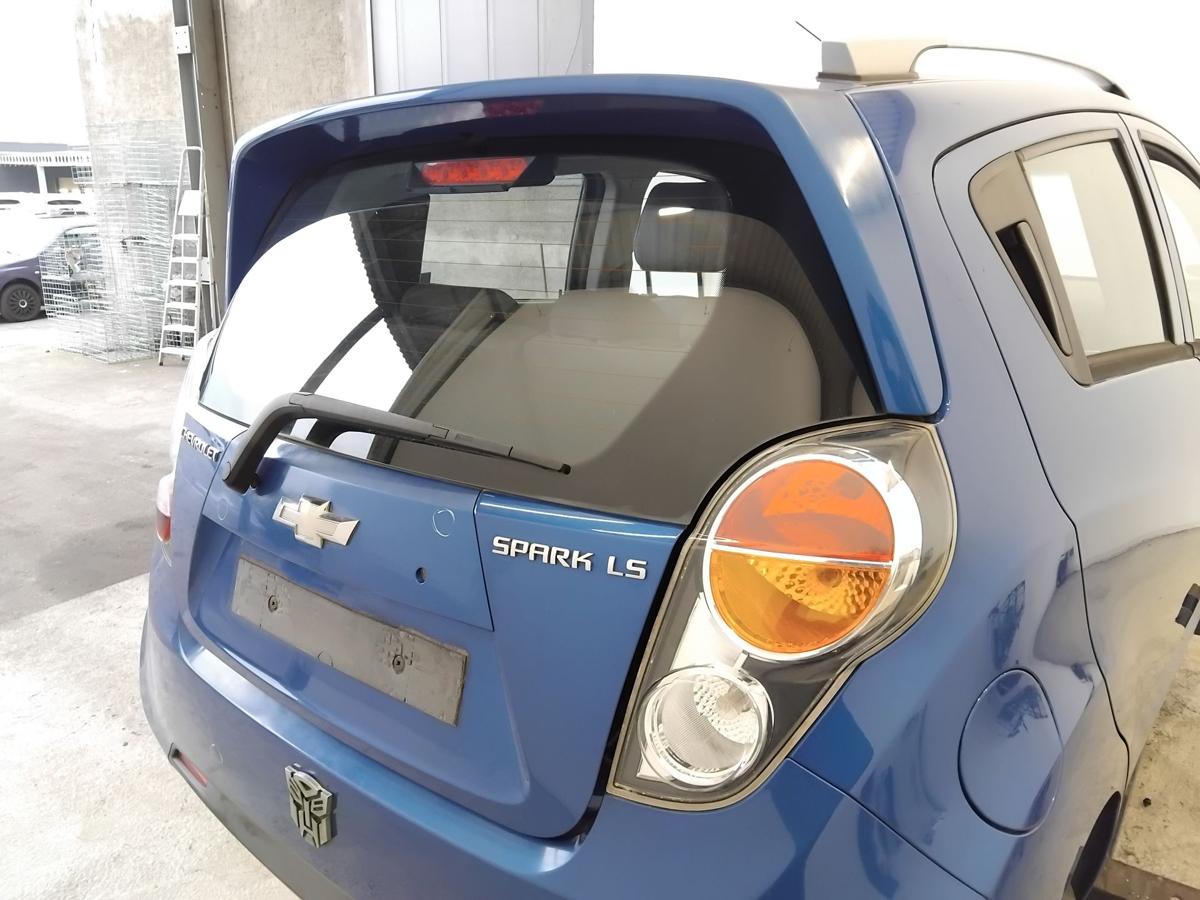 Chevrolet Spark M300 Heckklappe GCT Moroccan Blue mit Heckscheibe BJ2012 Spoiler