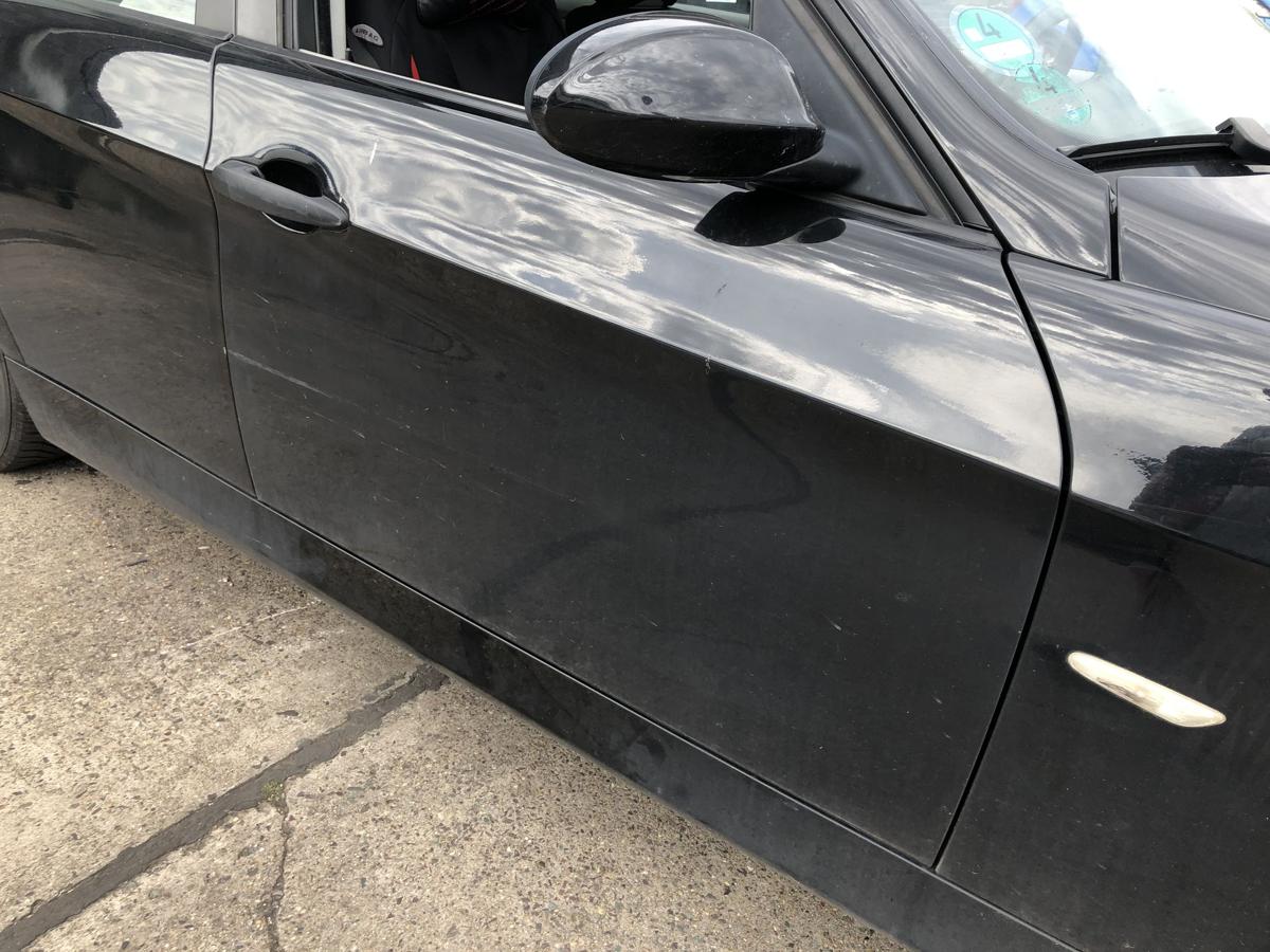 BMW 3er E90 E91 Tür vorn rechts Beifahrertür Rohbau Beschädigt schwarz II 668