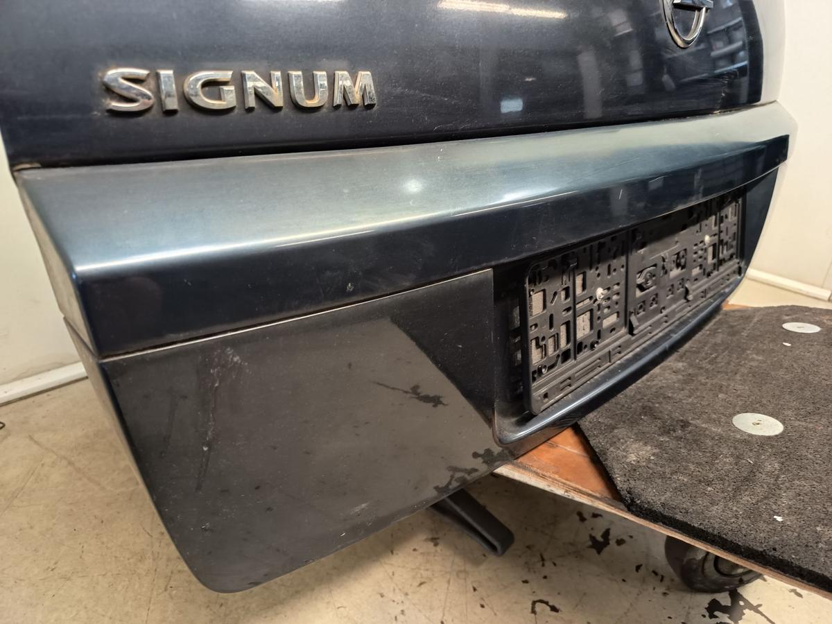 Opel Signum original Heckklappe mit Scheibe Deckel hinten Z168 Metroblau Bj 2007