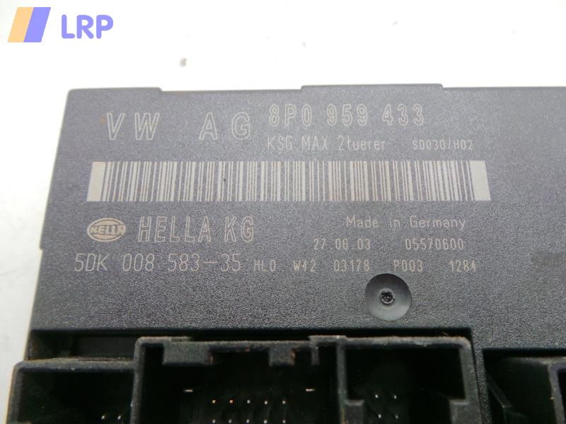 Audi A3 8P Steuergerät Komfortsystem 8P0959433 5DK00858335 Hella Bj.2003