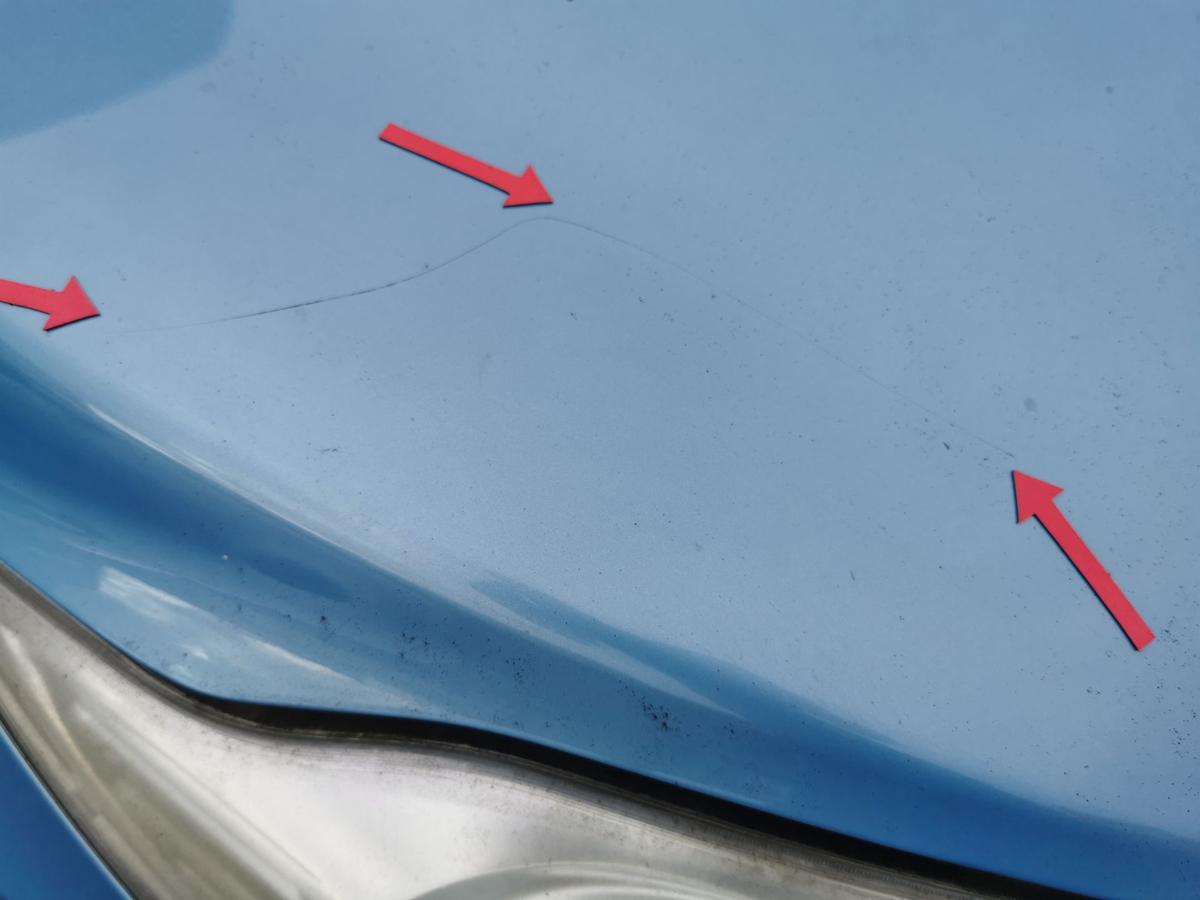 Ford KA RU8 Motorhaube Haube Klappe Bonnet vorn Scuba Blau Kratzer