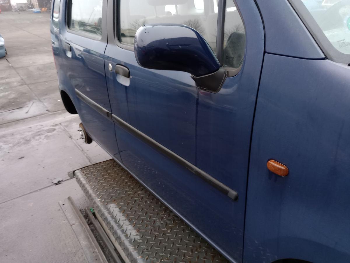 Opel Agila A original Tür vorn rechts Beifahrer Y269 Königsblau Bj 2001