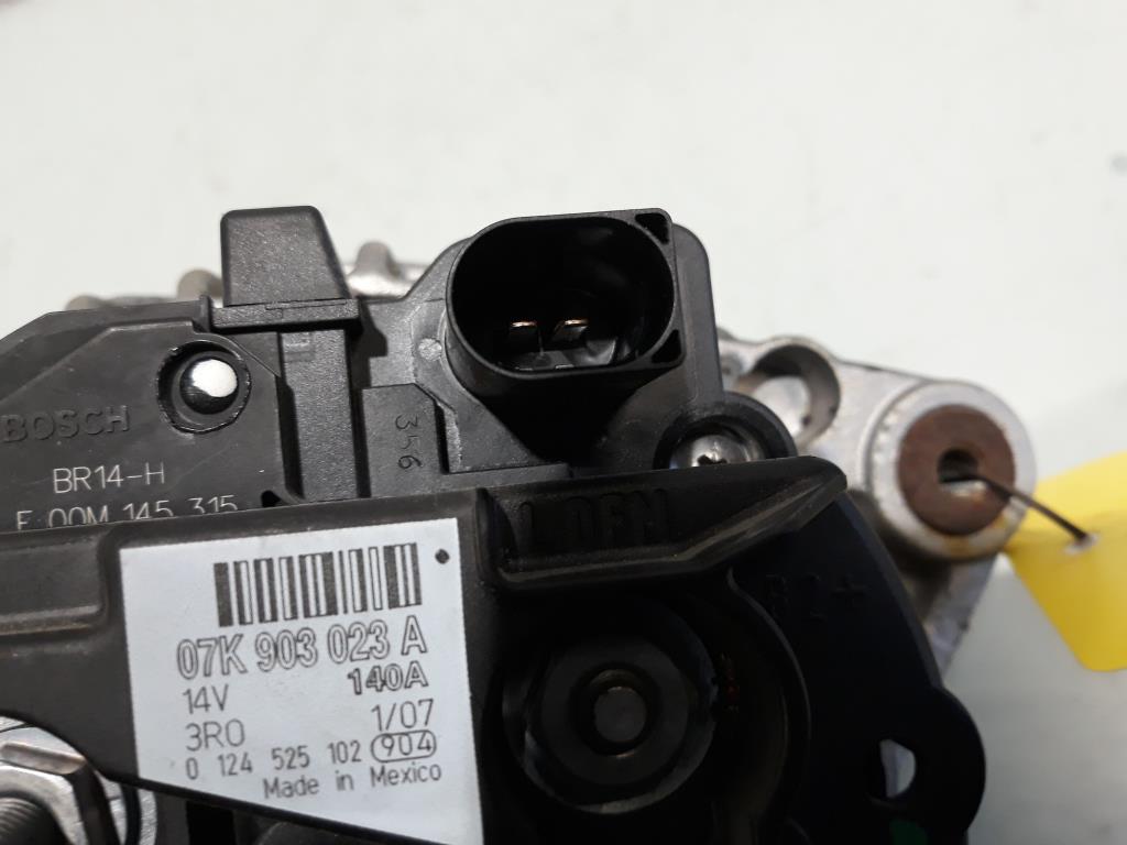 VW Jetta 3 1K2 Lichtmaschine 140A Generator 07K903023A 0124525102 BOSCH BJ2007