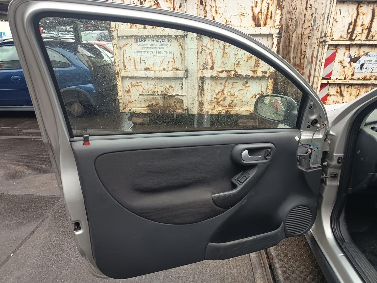 Opel Corsa C 3-TRG Bj 2005 original Tür vorn links Z157 Starsilber Facelift
