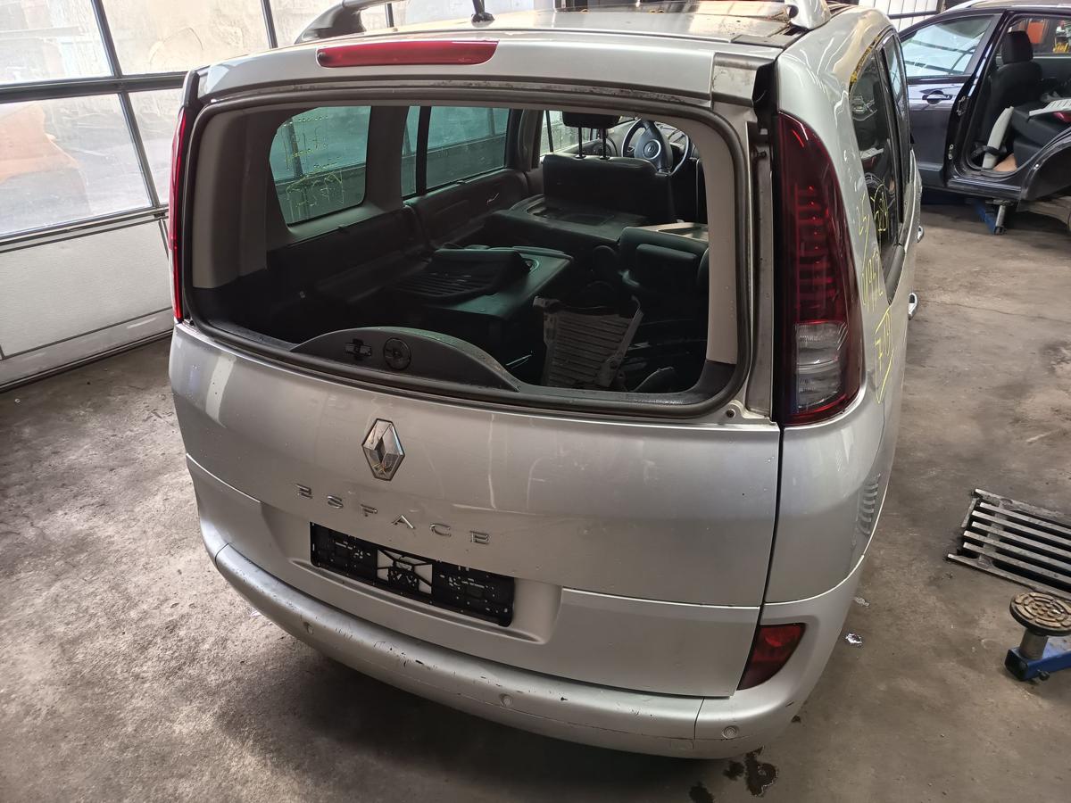 Renault Espace IV 4 orig Heckklappe f&uuml;r klappbare Scheibe TED69 Silber Bj 2010