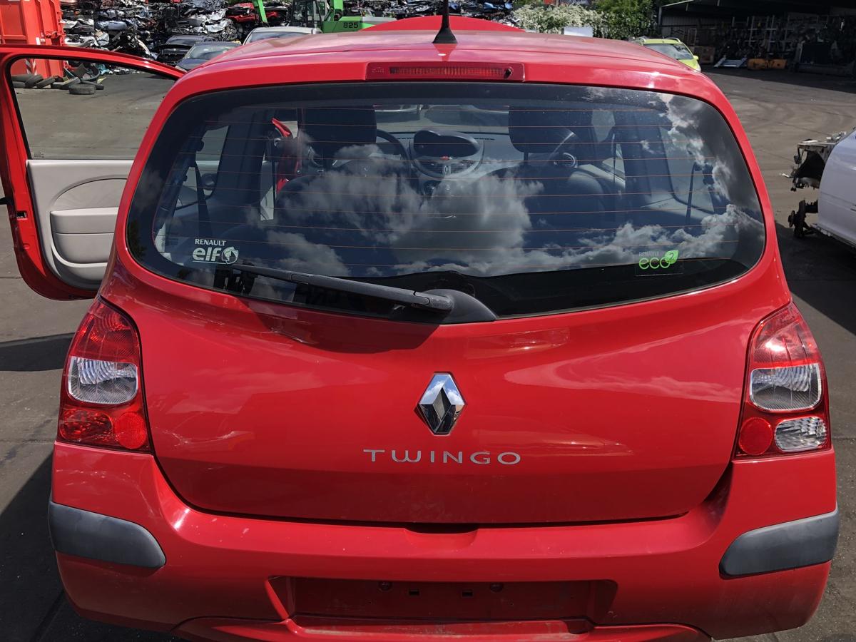 Renault Twingo II original Heckklappe mit Scheibe 727 Spanischrot Bj 2009