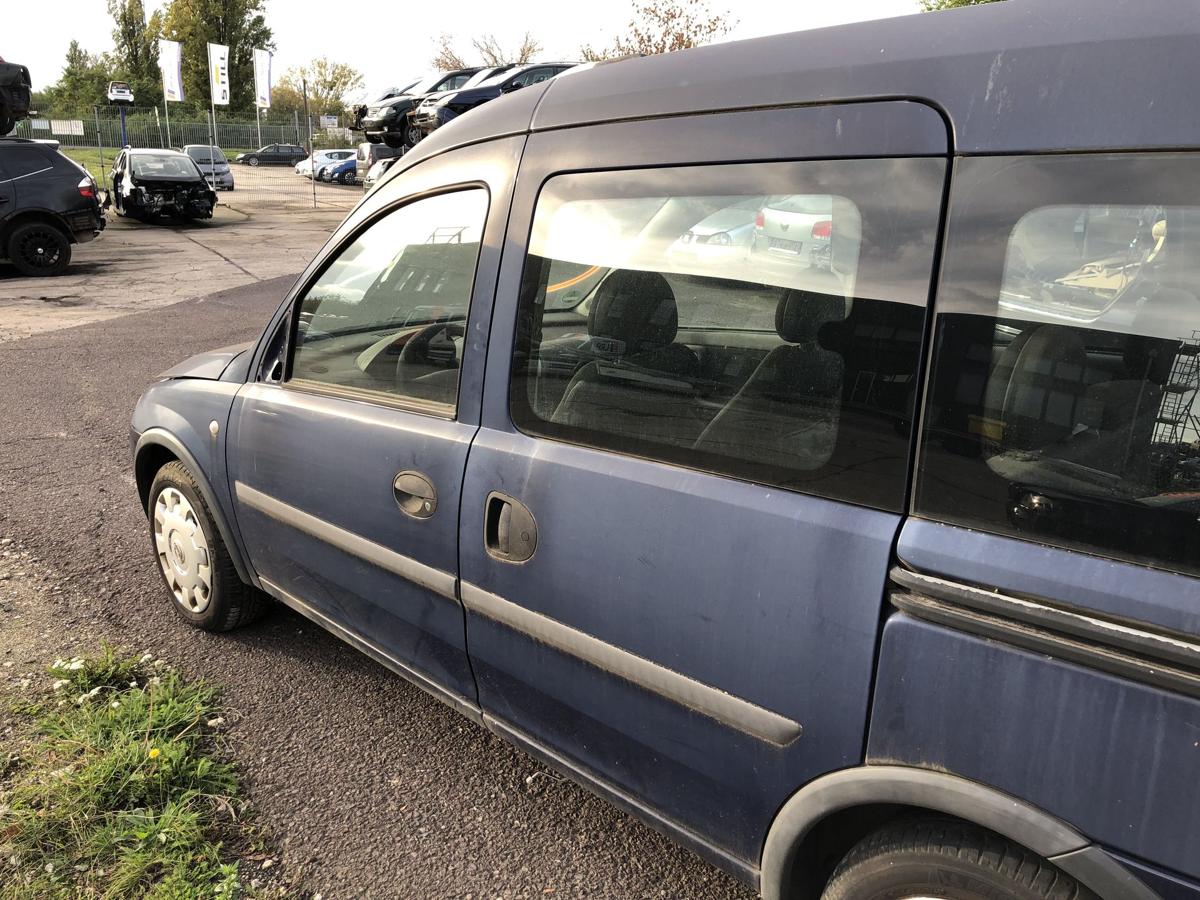 Schiebetür hinten links mit Scheibe 20Z Royalblau Opel Combo C