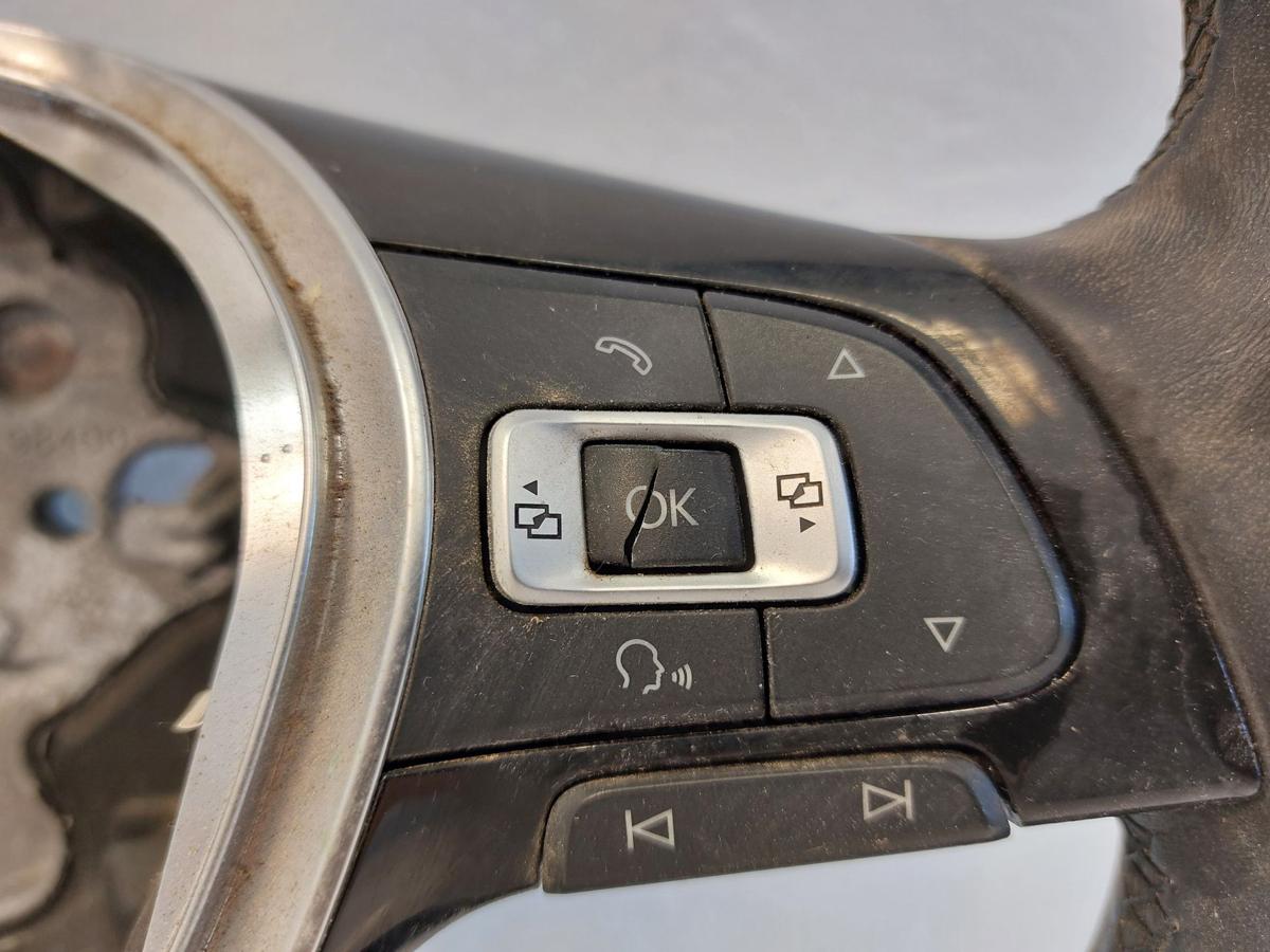 VW Golf 7 VII 5G AU Lederlenkrad Lenkrad 3 Speichen mit Multifunktion OEM