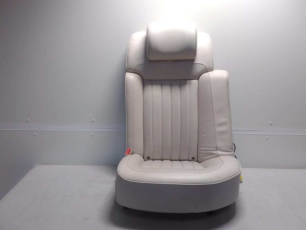 VW Phaeton GP4 Bj.2015 Sitz hinten links 4-Sitzer elektrisch Leder weiss "St.Tropez"