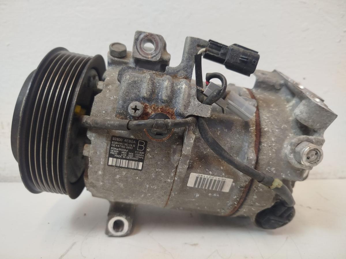 Nissan Qashqai J11 Klimakompressor K&auml;ltemittelverdichter 1.2 85kw R1234yf