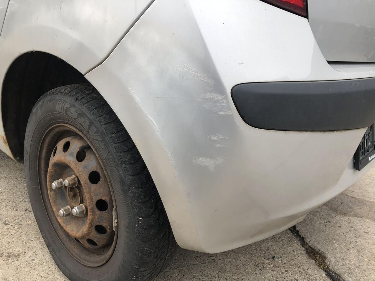 Hyundai i10 PA Stoßfänger hinten Heckschürze Heckstoßstange HD Sleek Silver Met