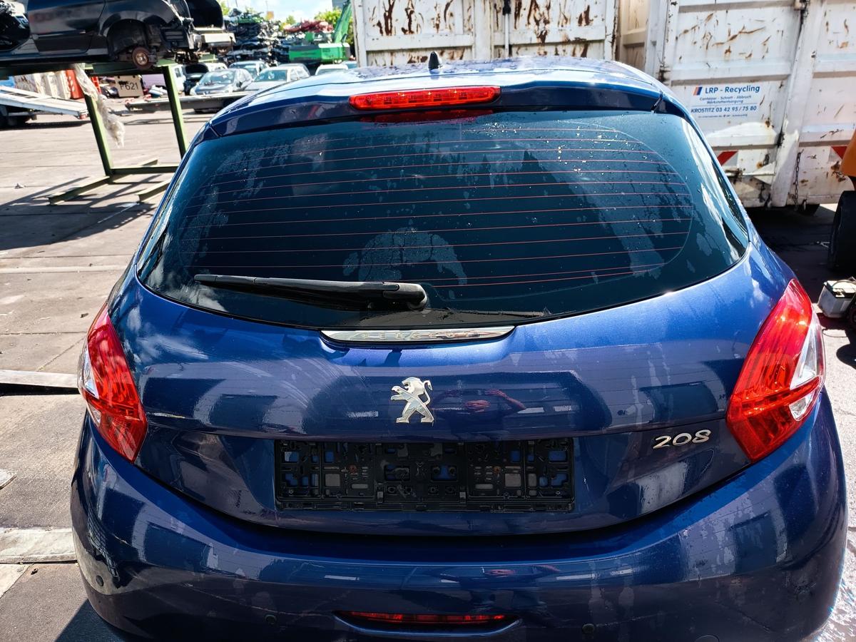 Peugeot 208 I orig Heckklappe mit Scheibe 3trg Kofferraum KUC Blau Bj 2012-2015