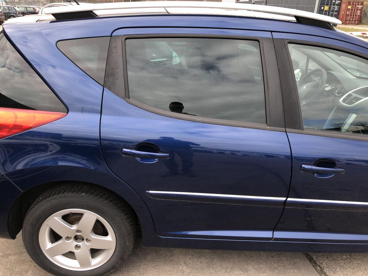 Peugeot 207SW T&uuml;r hinten rechts Fondt&uuml;r Kombi im Rohbau KPL Montebello blau