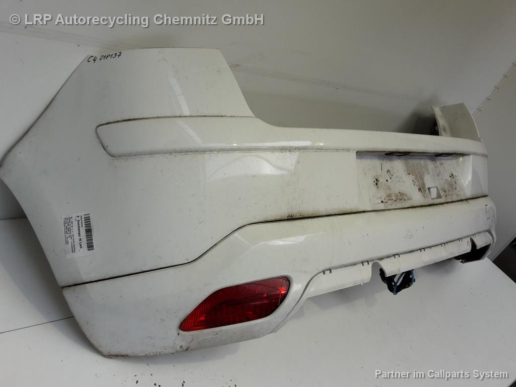 Citroen C4 Coupe BJ 2007 Stoßstange hinten Stoßfänger Weiß