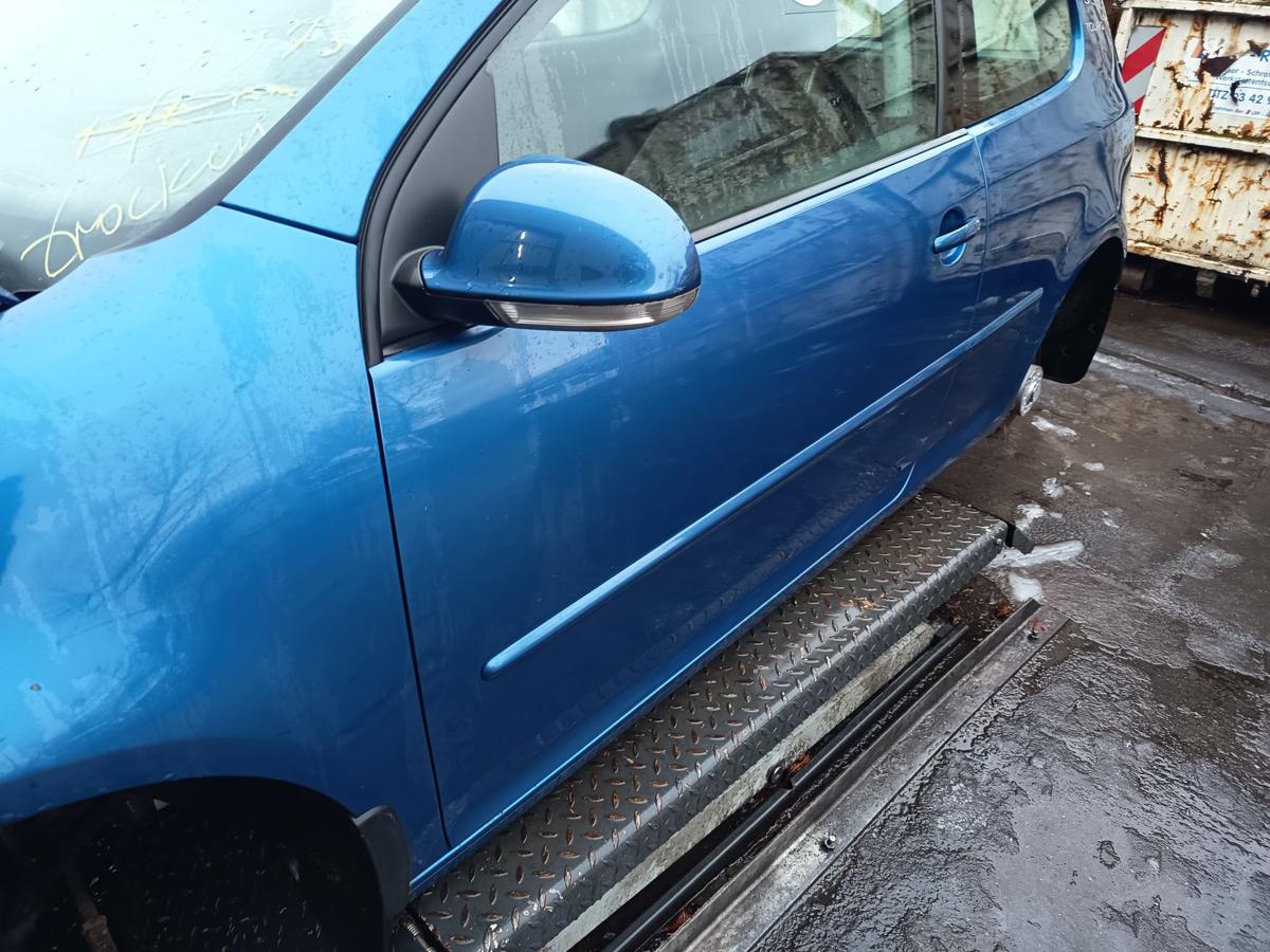 VW Golf V original T&uuml;r links Fahrer A5K Olympiablau Bj 2007