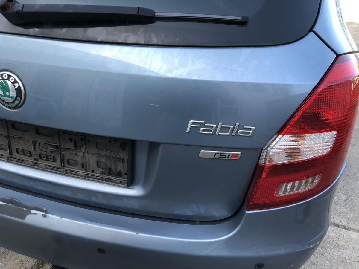 Skoda Fabia II 2 Typ 5J Heckklappe mit Heckscheibe Kombi LF5X Satin Grey Met