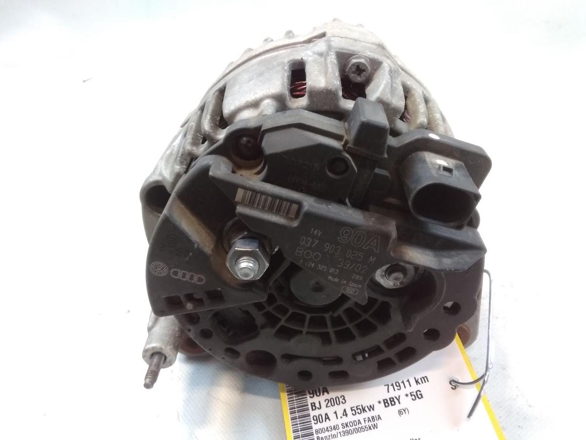 Skoda Fabia 6Y orig Lichtmaschine Generator 90A 1.4 55kw 037903025M Bosch BJ2003
