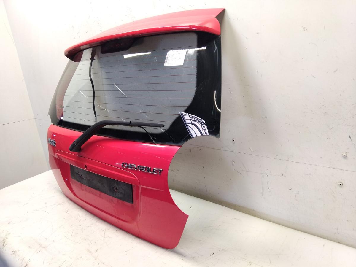 Chevrolet Matiz KLAK Heckklappe rot uni 71U Super Red mit Heckscheibe BJ2009