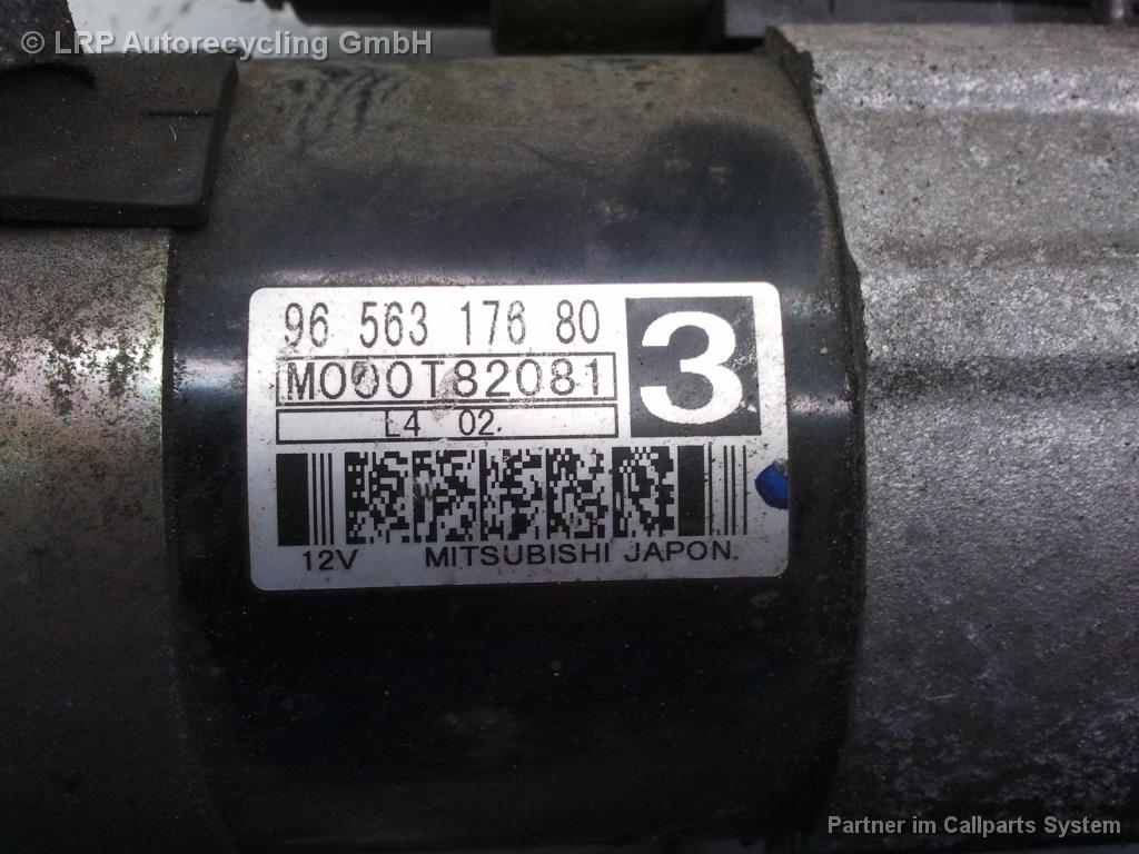 Citroen C5 Bj.2005 original Anlasser Starter 1.8 85kw 9656317680 M000T82081