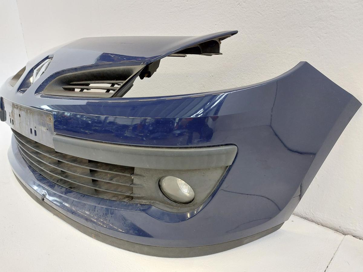 Renault Clio 3 III R Stoßfänger vorn Frontschürze OV460 blau Beschädigt
