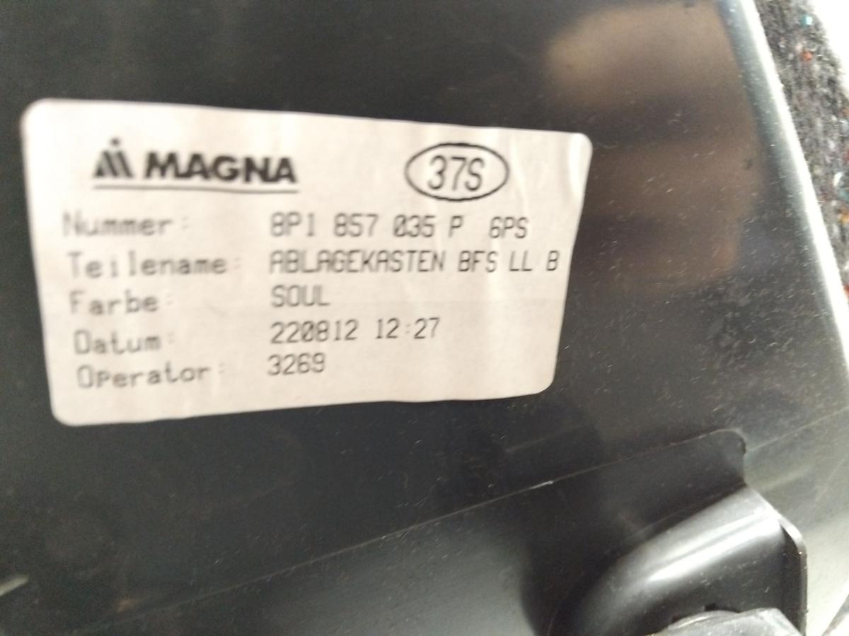 Audi A3 8P Facelift original Handschuhfach Handschuhkasten schwarz soul Bj.2013