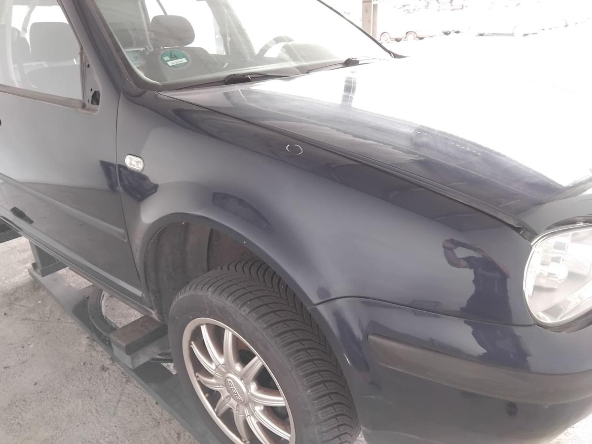 VW Golf 4 1J original Kotfl&uuml;gel vorn rechts LB5N Indigoblaumetallic BJ2000