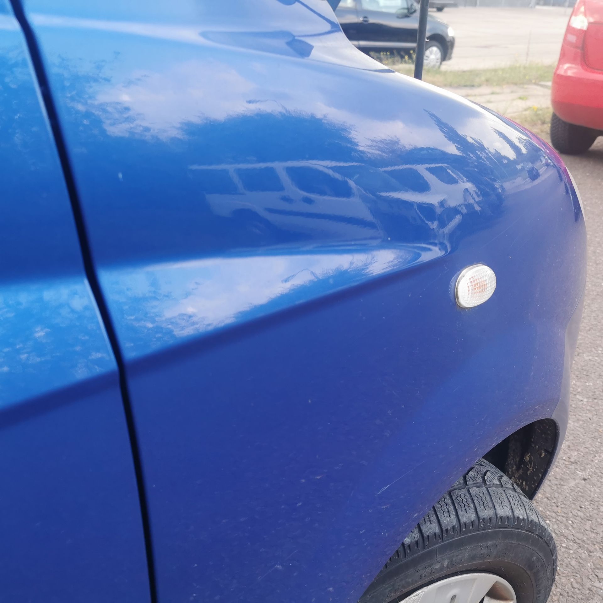 Chevrolet Matiz M200 Kotflügel Fender vorn rechts 99U-Mighty Blue