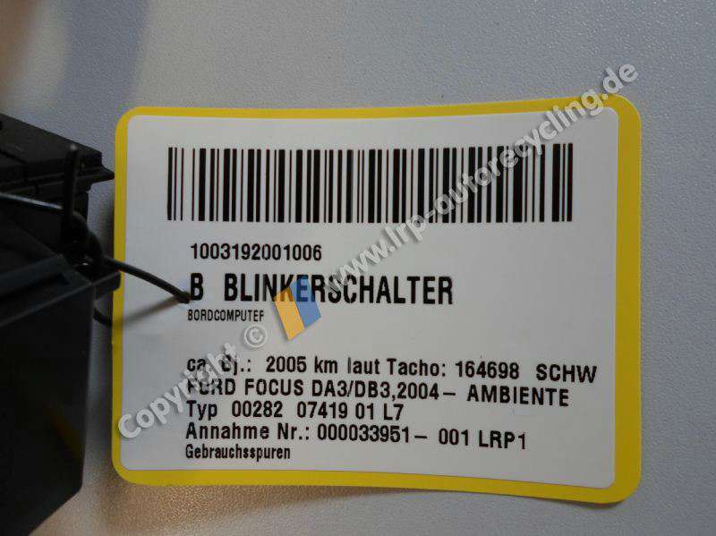 Ford Focus DA3 Bj.2005 Blinkerschalter Blinkhebel 4M5T13335BD