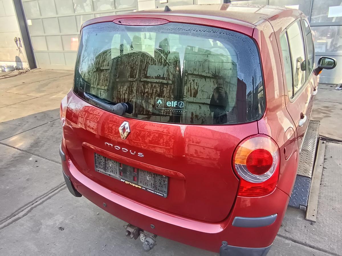 Renault Modus original Heckklappe mit Scheibe TEB76 Red of Fire Baujahr 2005