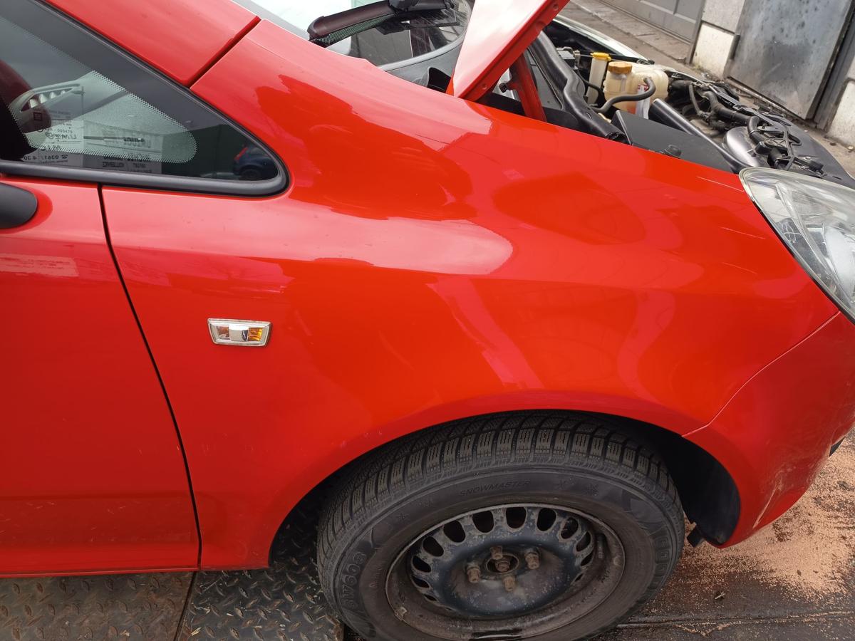 Opel Corsa D original Kotfl&uuml;gel rechts Z547 Magmarot vor Facelift Bj 2009