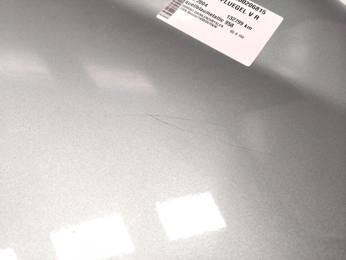 Mercedes A-Klasse W169 original Kotfl&uuml;gel vorn rechts quellblaumetallic Bj.2004