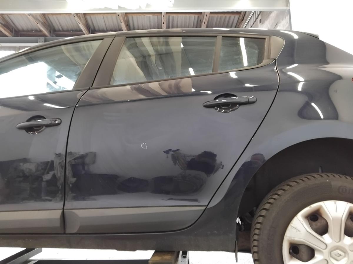 Renault Megane 3 T&uuml;r hinten links NV472 Bleu Crepuscule 5-t&uuml;rig Flie&szlig;heck BJ2009