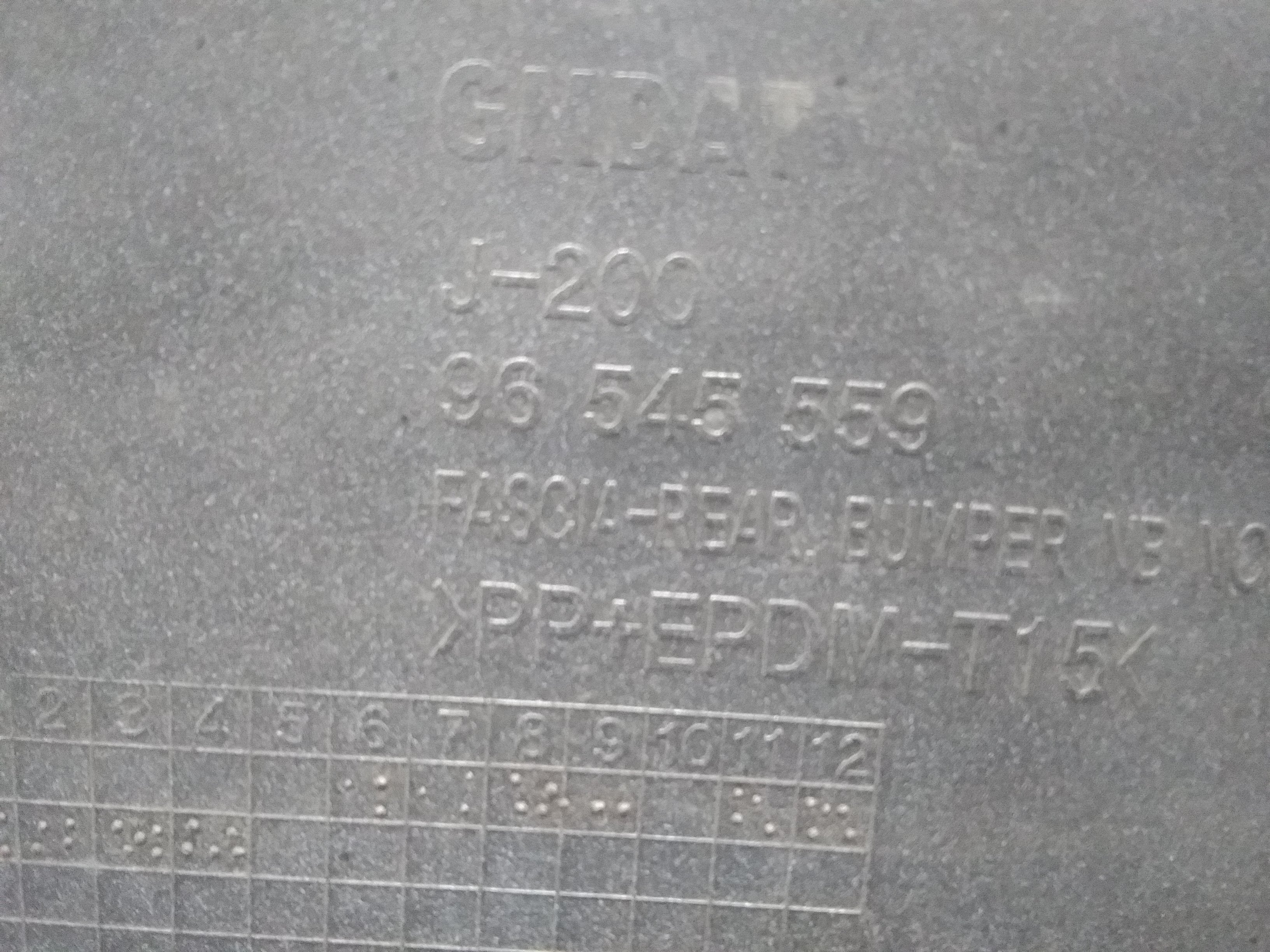 Daewoo Nubira Bj.2003 original Sto&szlig;stange Stossf&auml;nger hinten Limousine