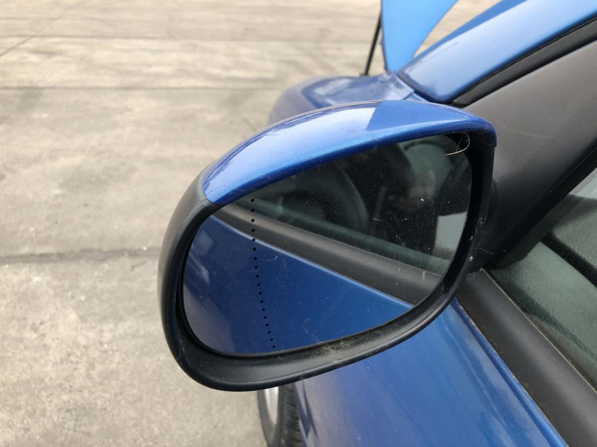 Peugeot 206CC Typ 2D Au&szlig;enspiegel links elektrisch R&uuml;ckspiegel KMF Poseidon Blau