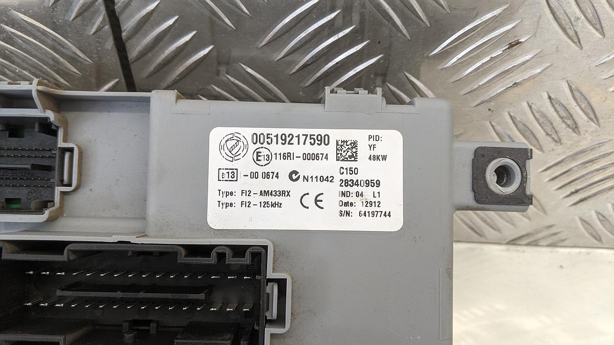 Fiat Doblo Typ 263 Steuergerät ECU mit Sicherungskasten 519217590