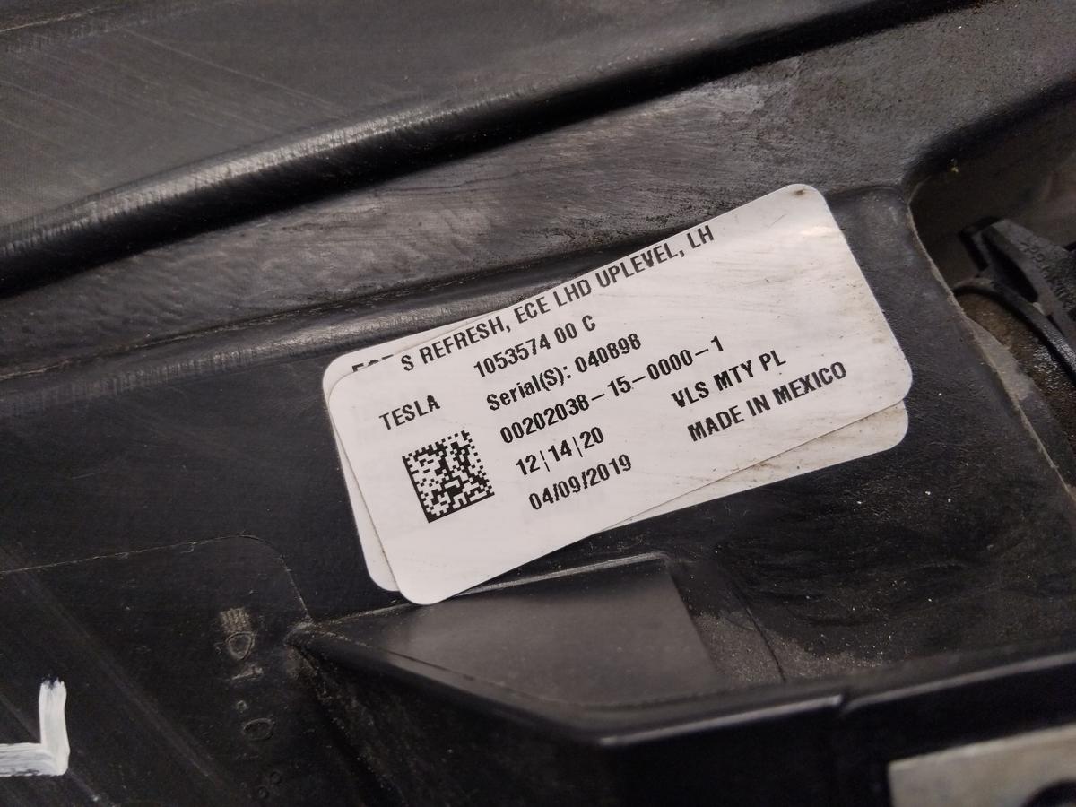 Tesla Model S Facelift original LED Scheinwerfer links 1053574-00-C Bj.2019