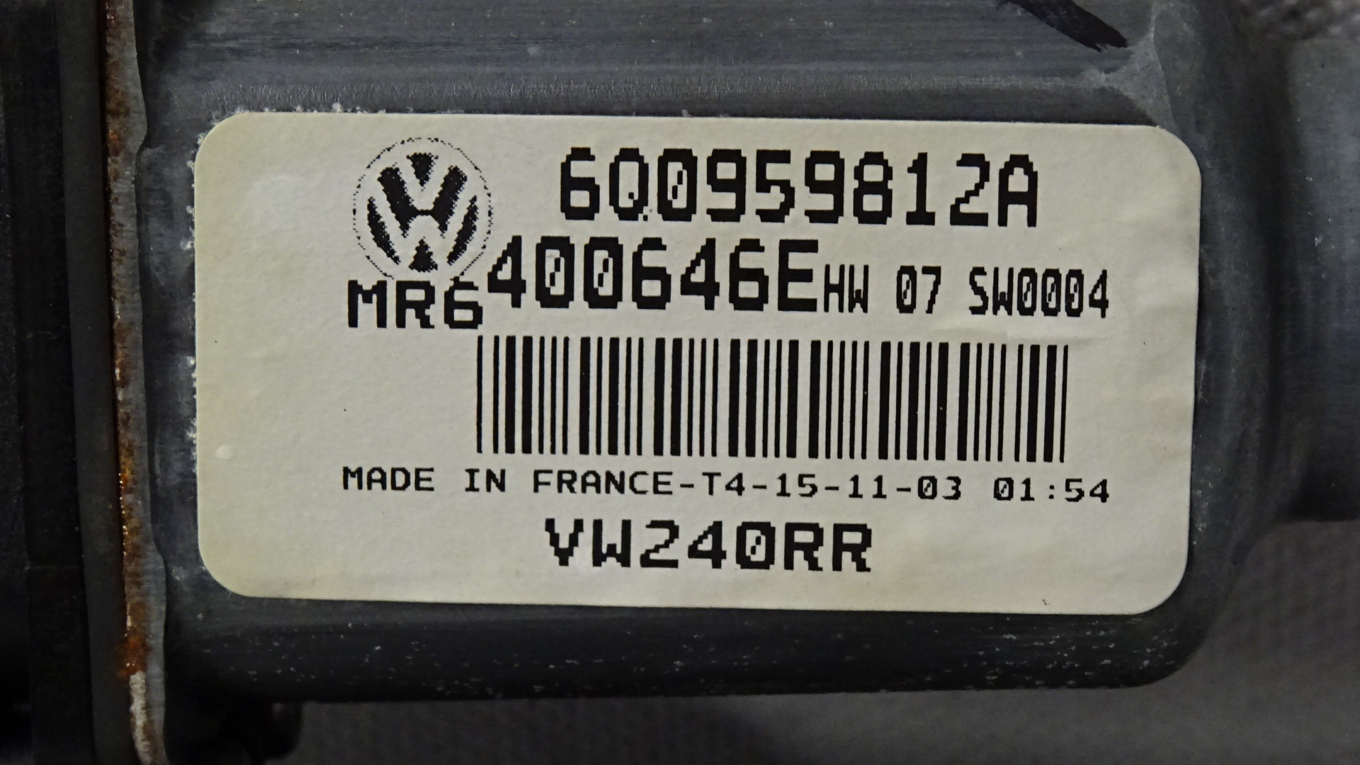 VW Polo 9N2 Bj2004 Fensterhebermotor Motor Fensterheber hinten rechts 6Q0959812A 400646