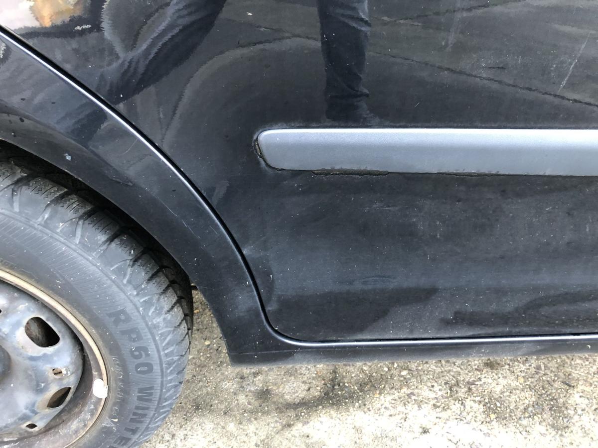 VW Polo 9N3 ab 05 Tür hinten rechts Fondtür L041 Brillantchwarz Rohbau