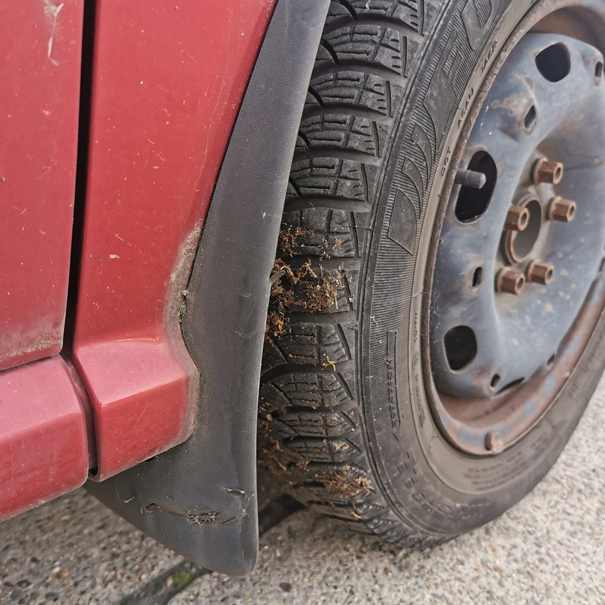 Skoda Fabia 6Y Kotflügel Fender Seitenwand vorn rechts LF3W Flamencorot met