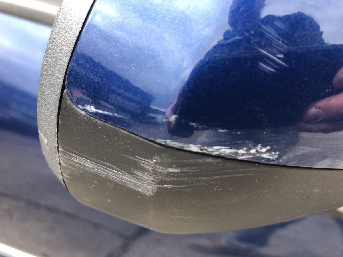 Peugeot 207SW Au&szlig;enspiegel rechts Seitenspiegel R&uuml;ckspiegel elektrisch KPL blau