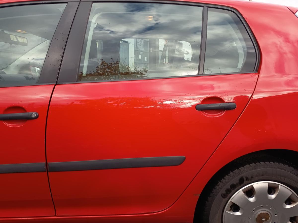 VW Golf V 5 original Tür hinten links Fahrer LY3D Tornadorot Bj 2004
