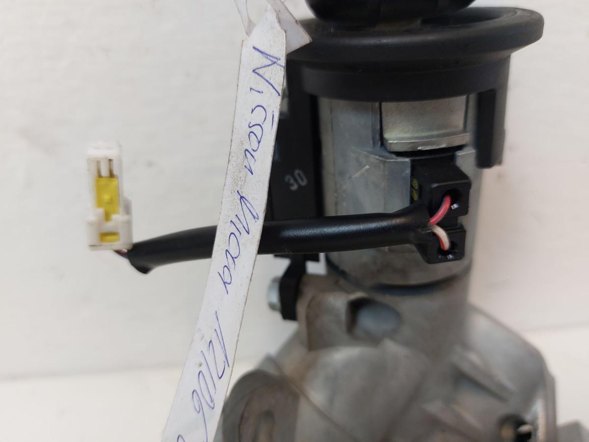 Nissan Micra K12 Z&uuml;ndschloss Lenkschloss 1 Schl&uuml;ssel keine Defekte Text lesen