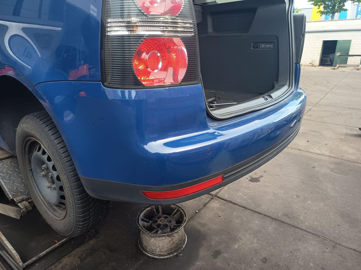 VW Touran GP 1T original Sto&szlig;stange F&auml;nger hinten Heck L5M Indienblau Bj 2009