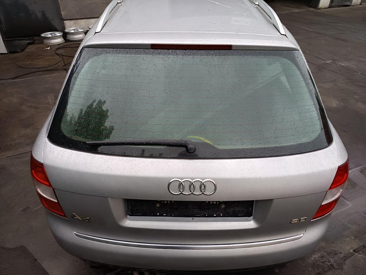 Audi A4 B6 Kombi original Heckklappe mit Scheibe LY7W Silber Bj 2002